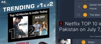 Major Tops On Netflix Trends List In Pakistan